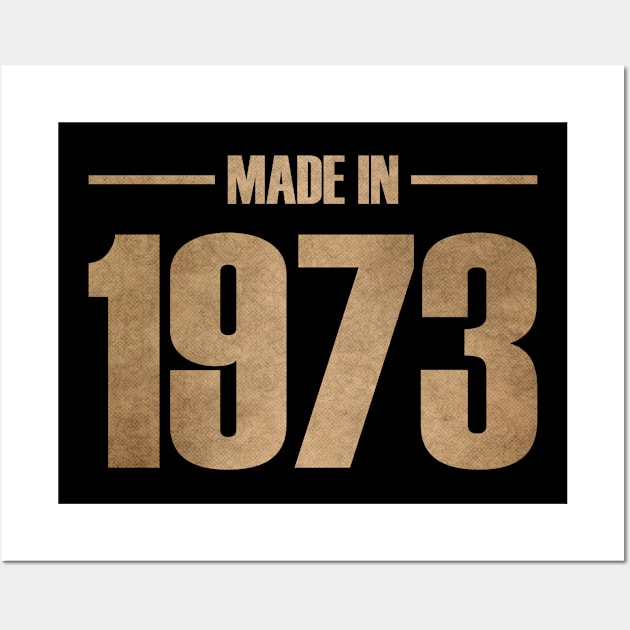 MADE IN 1973 Wall Art by MufaArtsDesigns